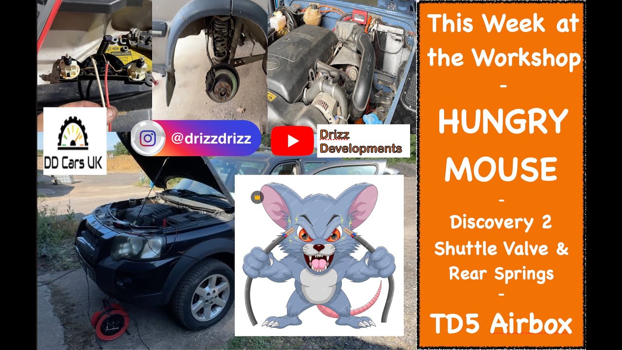 Discovery V8 Shuttle Valve Mod - Mousy Freelander - Defender Airbox - This Week at the Workshop