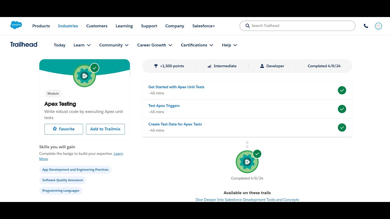 Create Test Data for Apex Tests | Apex Testing | Salseforce Trailhead