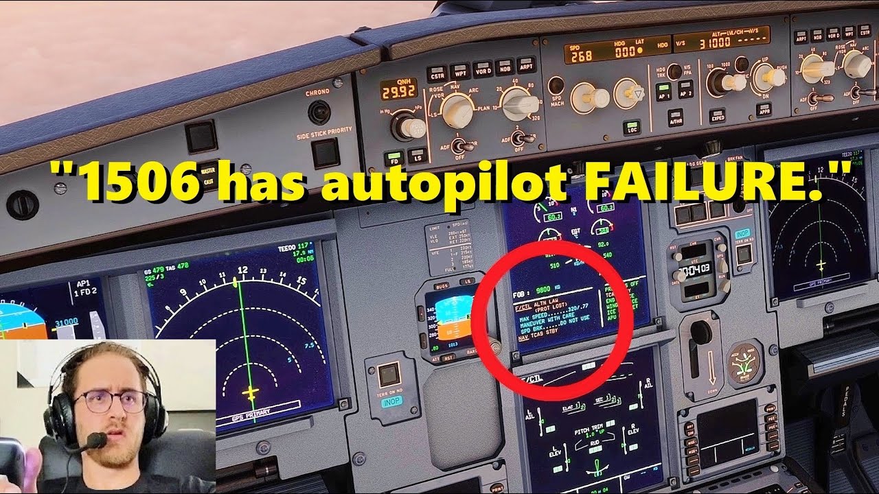 Реалистичный КОШМАР в Microsoft Flight Simulator (с УВД) Случайный сбой автопилота