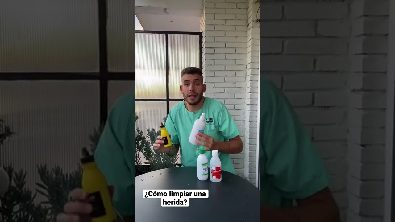 &iquest;C&oacute;mo limpio una herida? #shorts