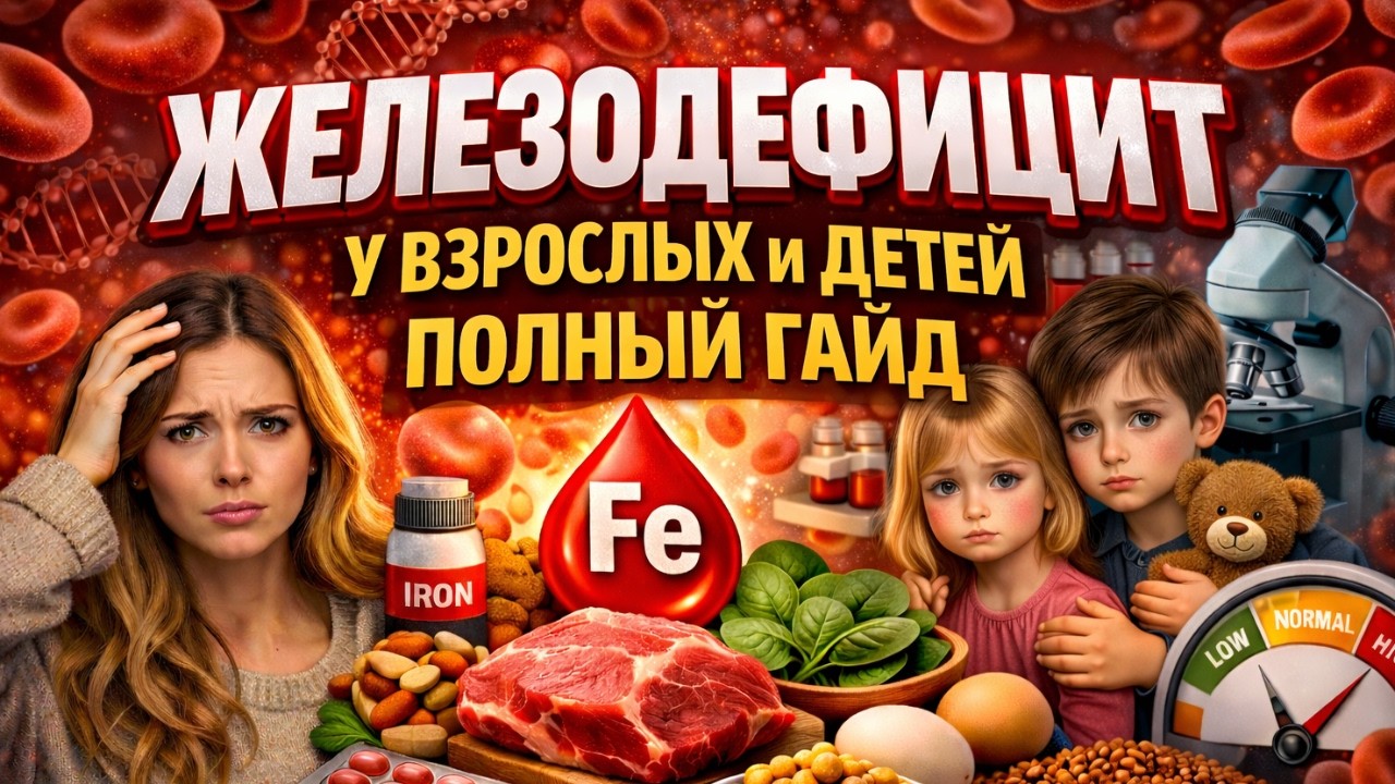 Железодефицитная анемия и Латентный железодефицит у взрослых и детей