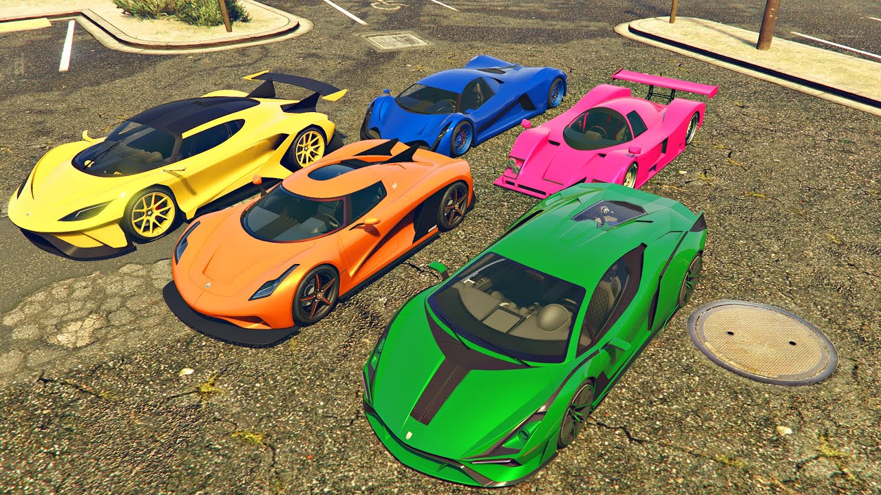 GTA V SUPERCARS PS5 PRO GAMEPLAY! (NO COMMENTARY)