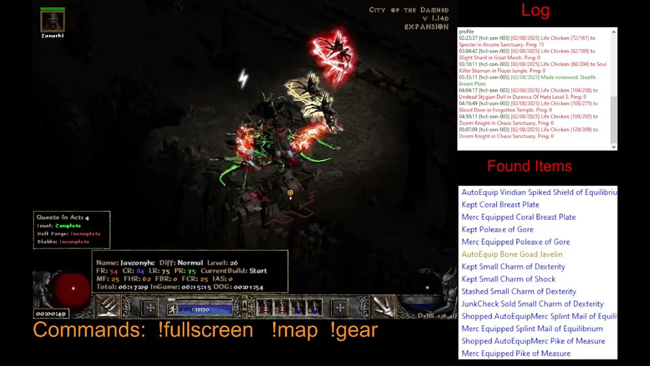 Diablo 2, в которую играет ИИ - Amazon HARDCORE - Часть 24
