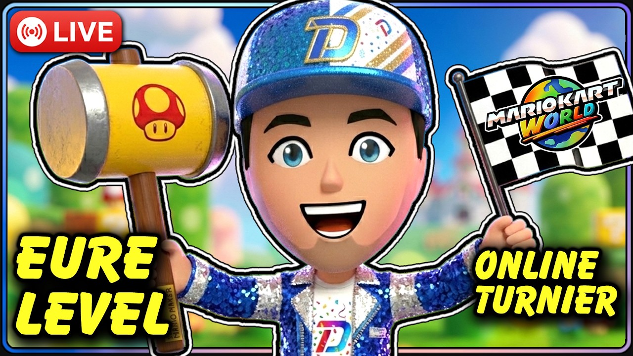 Eure Level in 👷 Mario Maker 2  + 🏁 Mario Kart World Online Turnier Nintendo Switch 2 LIVE