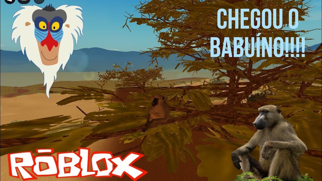 CHEGOU O BABUÍNO NA SAVANNAH LIFE 🐒 na savannah life #roblox