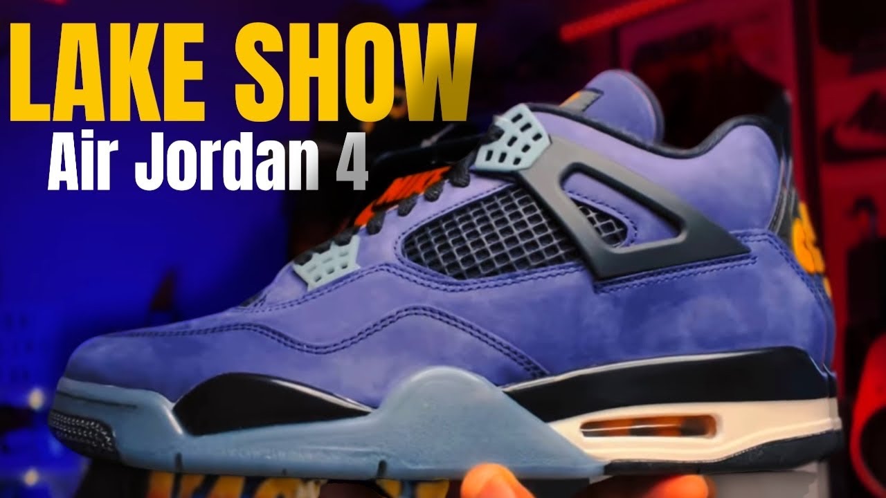 Обзор кроссовок Air Jordan 4 Lakers / Lake Show. А также: практически невозможно ли их купить?