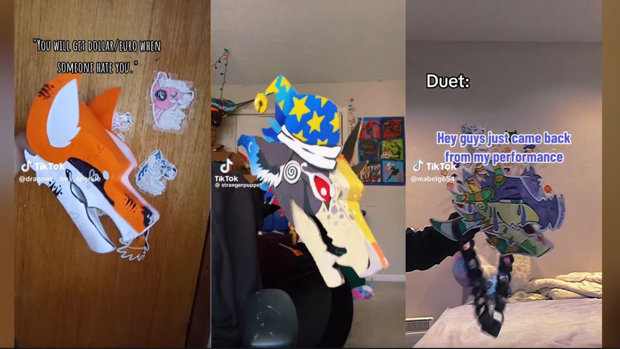 Paper Dragon Puppet Compilation! 8