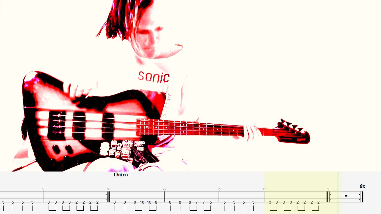KILL4ME — Marilyn Manson — Bass cover with tabs (4k)