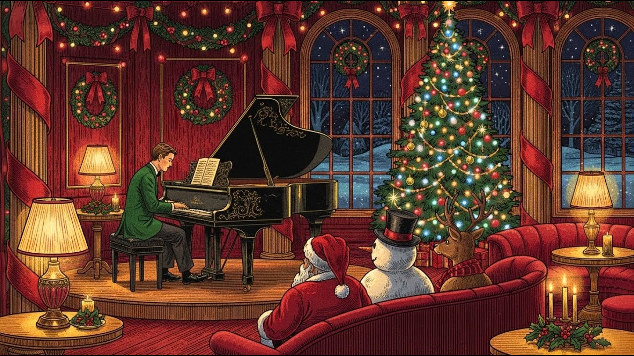 Cozy Christmas Jazz in the Holiday Lounge | Chill Ambience Playlist | Calm Winter Background Music