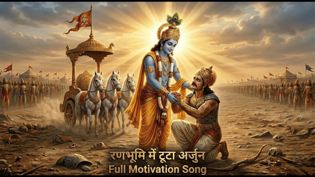 रणभूमि में टूटा अर्जुन || Epic Bhakti Song @BhaktiAnant-Om #arjunvishadyog #geeta #geetagyan