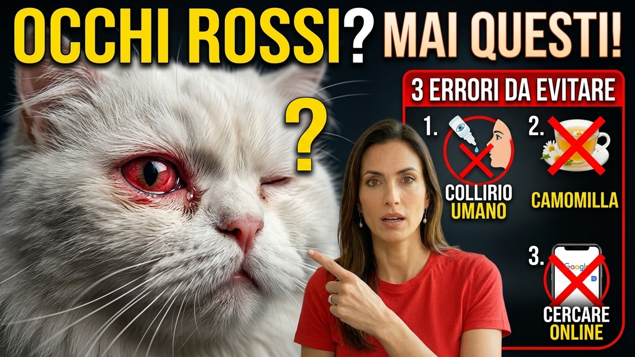 Congiuntivite nel Gatto NON usare MAI questi 3 rimedi Naturali