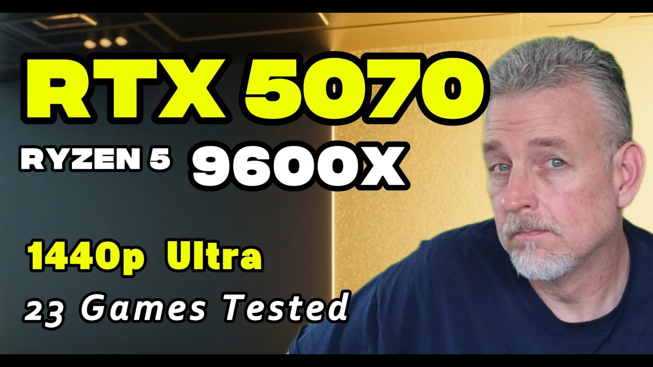 RTX 5070  |  Ryzen 5  9600X  | 1440p Ultra Settings  | 23 Games Tested