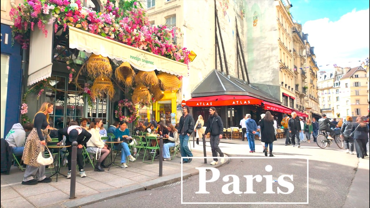 Paris France , September 2024, HDR walking tour in Paris - Paris 4K UHD - UHD walking Adventures