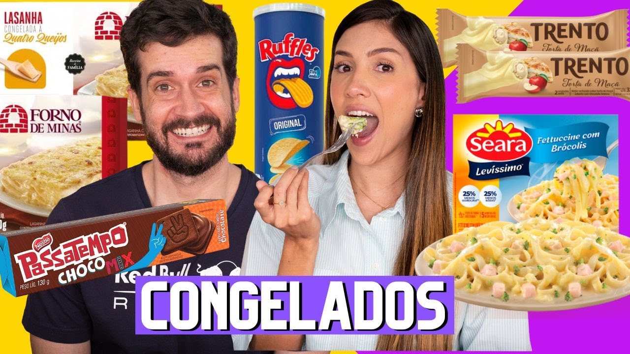 PROVANDO COMIDAS CONGELADAS | LASANHA, MACARRÃO, RUFLES TUBO, novo PASSATEMPO...