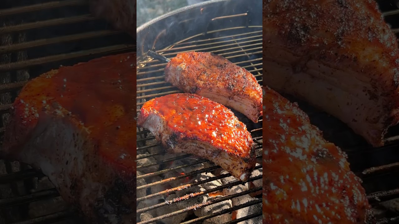 Идеальные свиные отбивные на гриле каждый раз! #bbqrecipes #recipe #porkchoprecipes #bbq