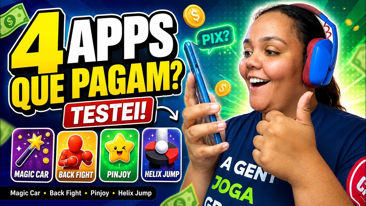 TESTEI 4 APPS PARA GANHAR DINHEIRO: qual realmente paga?