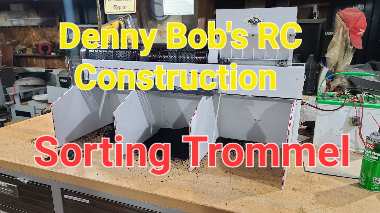 1/14 RC Vibrating Sorting Trommel Testing