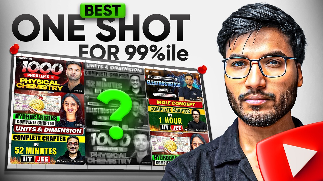 Best ONE SHOTS for JEE! &mdash; 2026 & 2027 Aspirants!