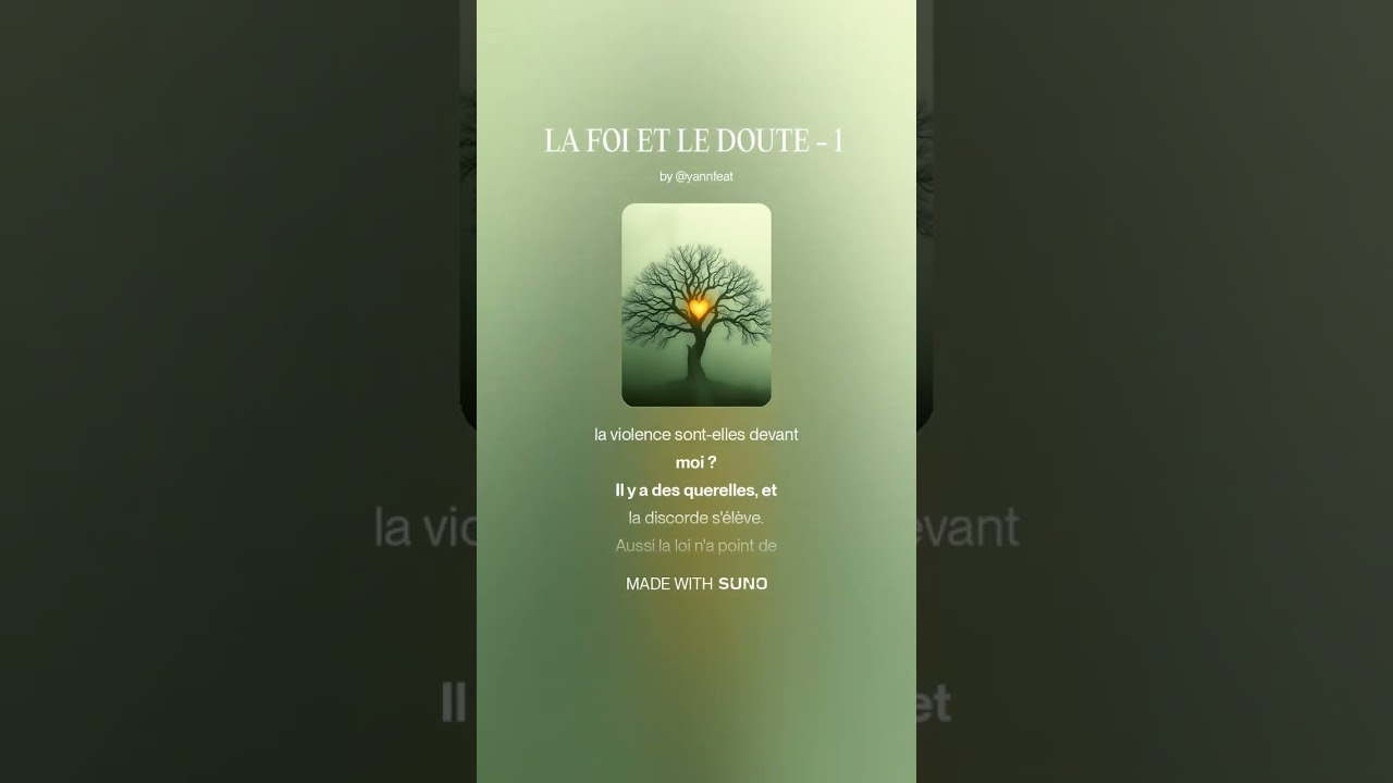 LA FOI ET LE DOUTE   1