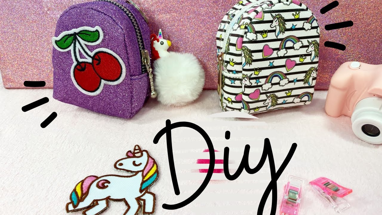 Diy mini Mochila ❤️ con patrones