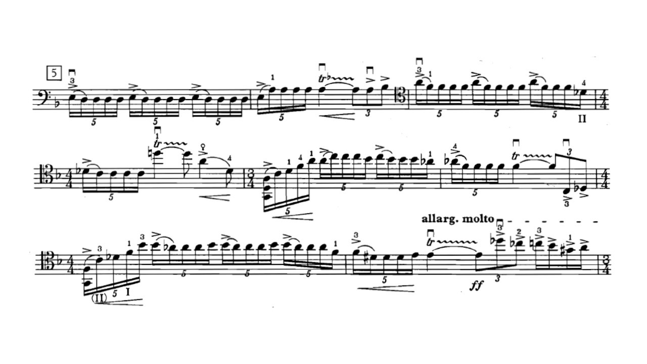Walton - Passacaglia (1982) for solo cello [w/ score]