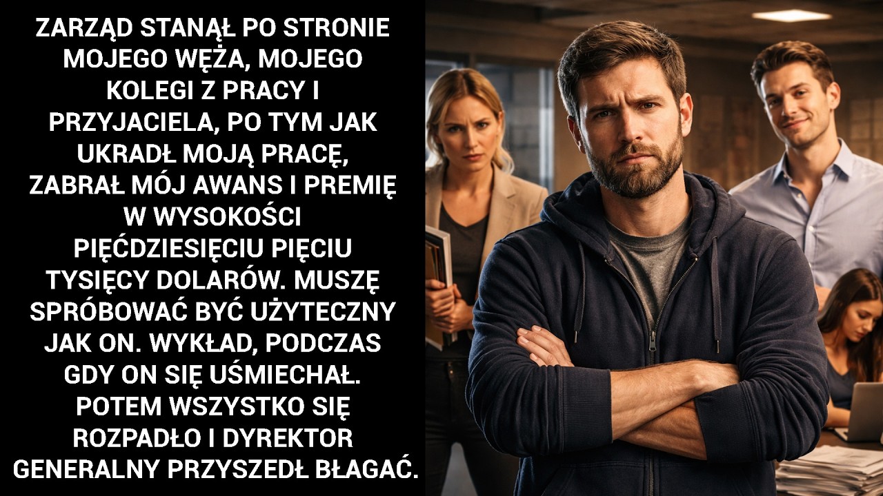 zarząd stanął po stronie mojego węża, mojego kolegi z pracy i przyjaciela, po tym jak ukradł moją...