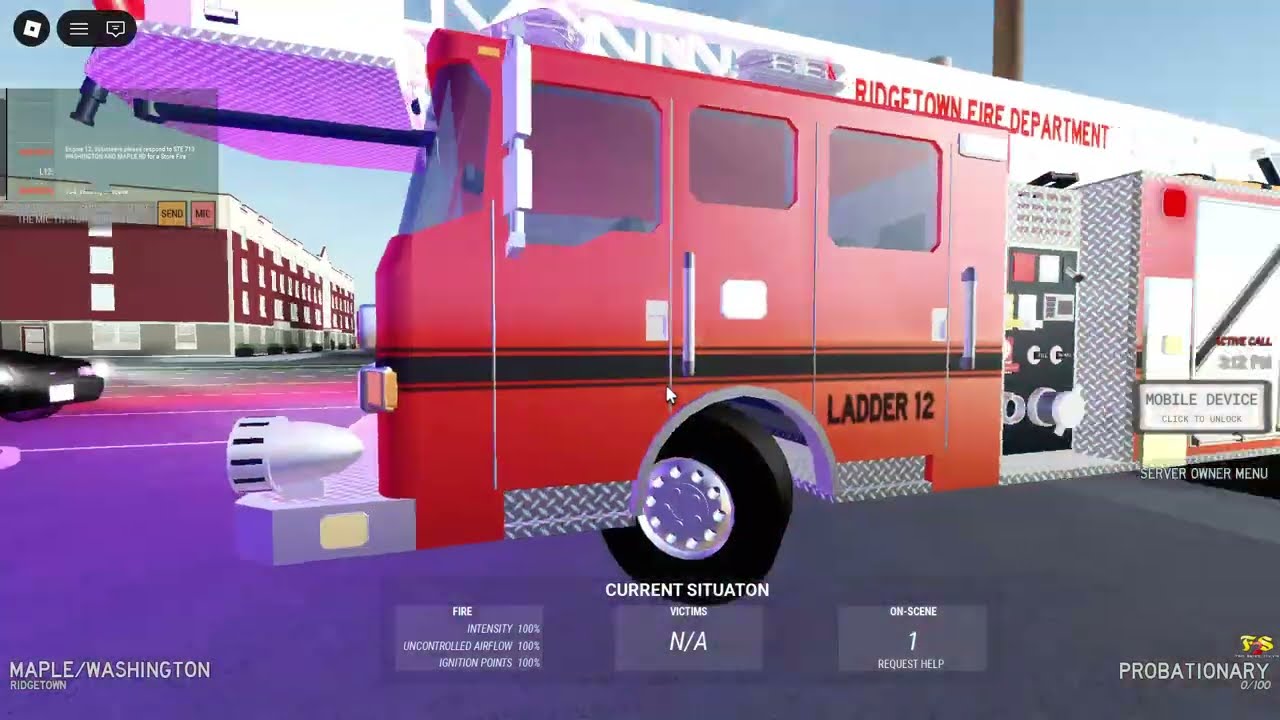 Fire fighter Respond to a store fire