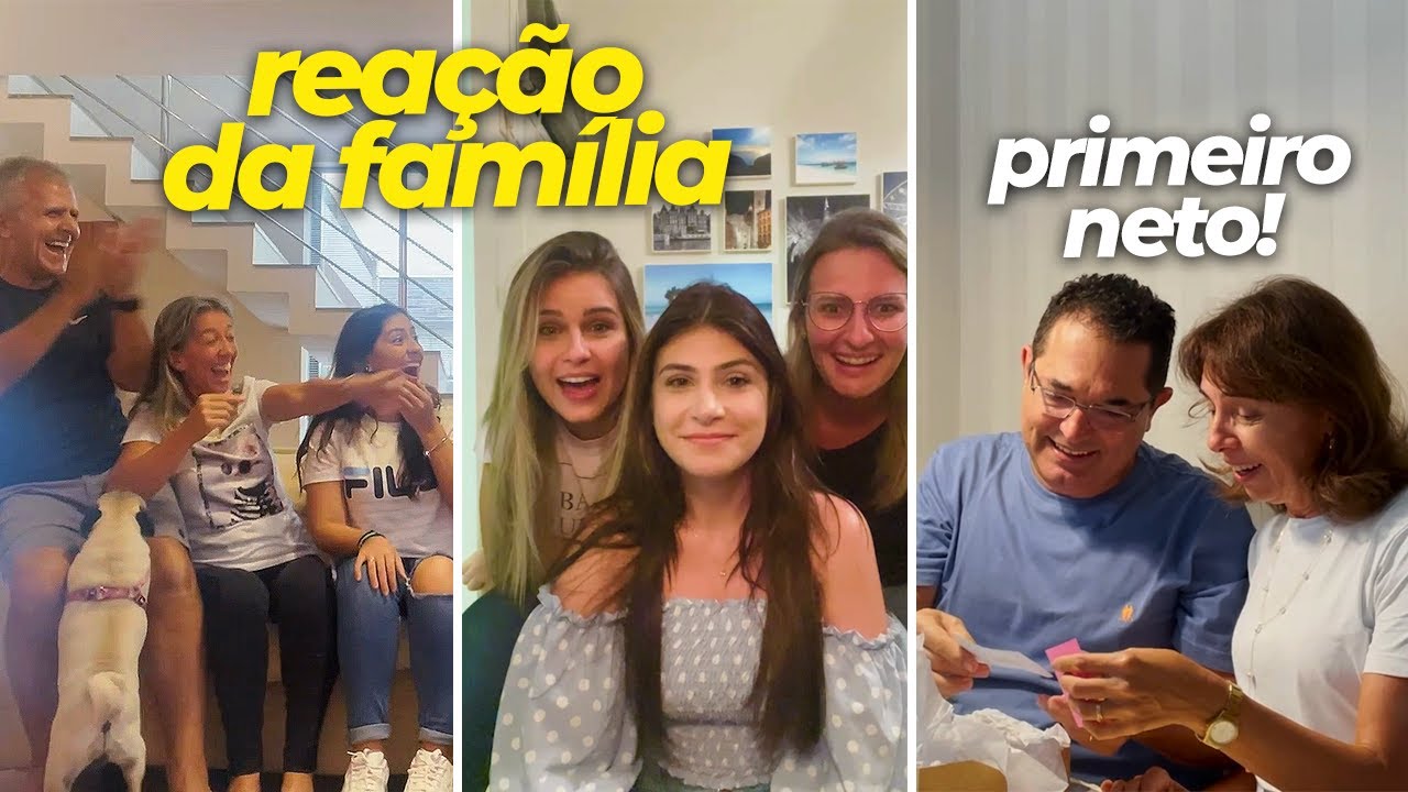 REAÇÃO DOS NOSSOS PAIS, AVÓS, IRMÃOS E AMIGOS A GRAVIDEZ!