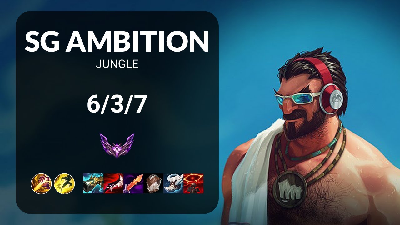 SG Ambition Graves vs Kindred JUNGLE - KR MASTER Patch 13.13