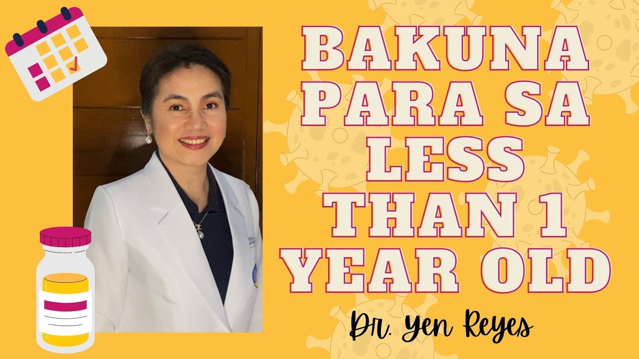 Bakuna Facts #3: Bakuna Para sa One Year old and below
