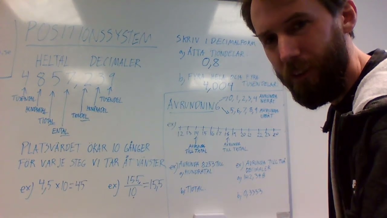 Positionssystem Avrundning