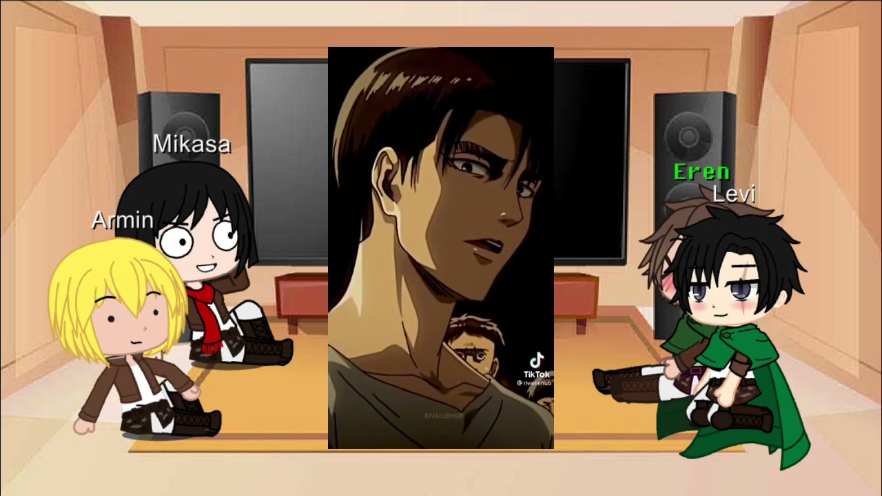 AOT react to Eren Levi Ereri deutsch
