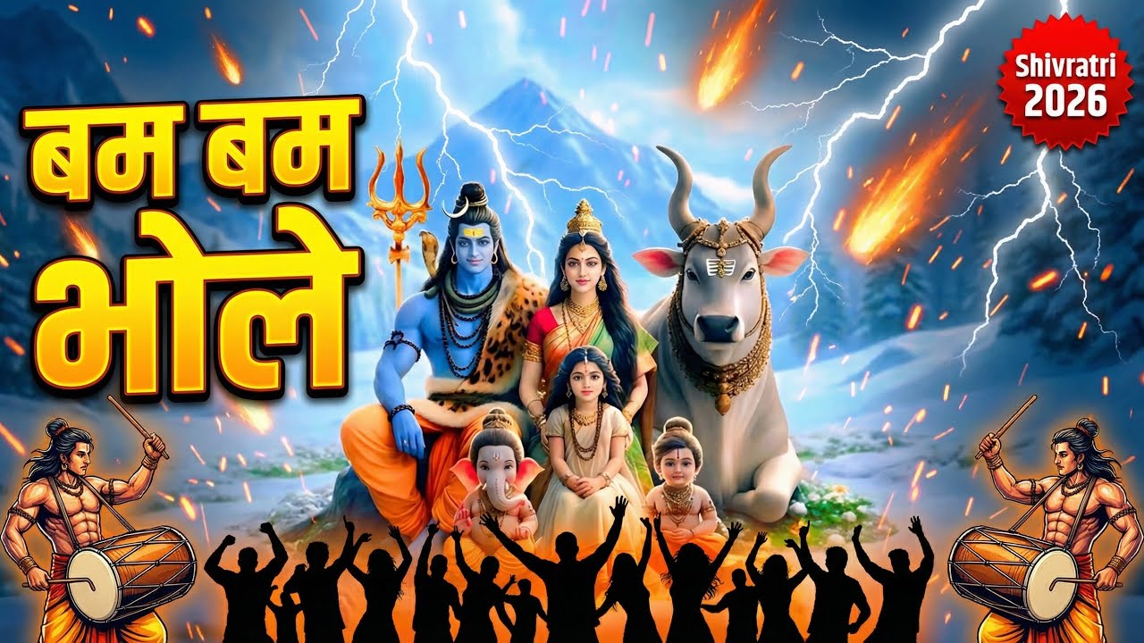 Bam Bam Bhole Shiv Bhajan 2026 | हर हर महादेव | Trending Shivratri Song  | भोले चले पार्वती को लेन |