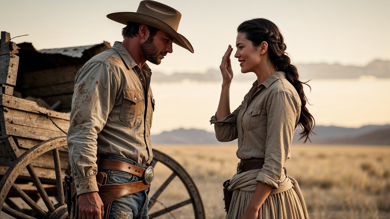 Struggling Cowboy Found a Woman Beside a Broken Wagon, She Mended His Spirit with One Smile