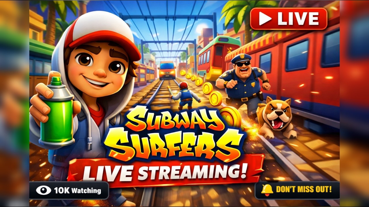 subway surfers live #shortsfeed #viral #gaming #subwaysurfers #viralshortlive