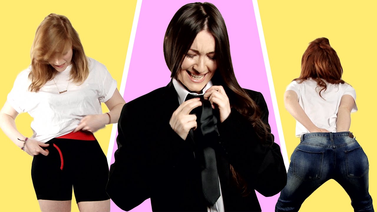 Women Try Men's Clothes