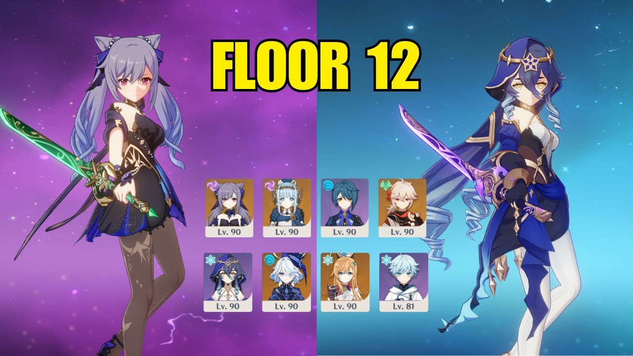Genshin New Abyss 5.8 | C2 Keqing Lunar Charged & Layla Freeze DPS