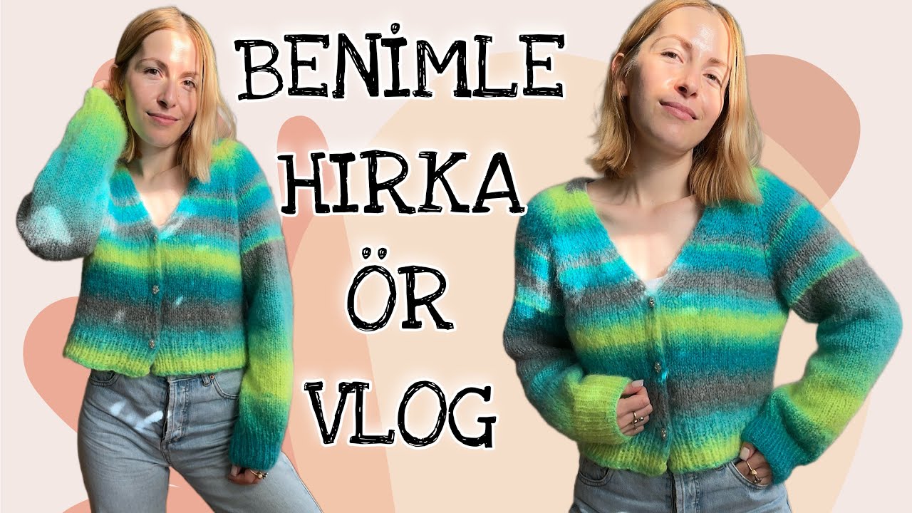 Hırkam Bitti Sonunda😎 Çok Güzel Oldu 🤩 Hırka Nasıl Örülür?