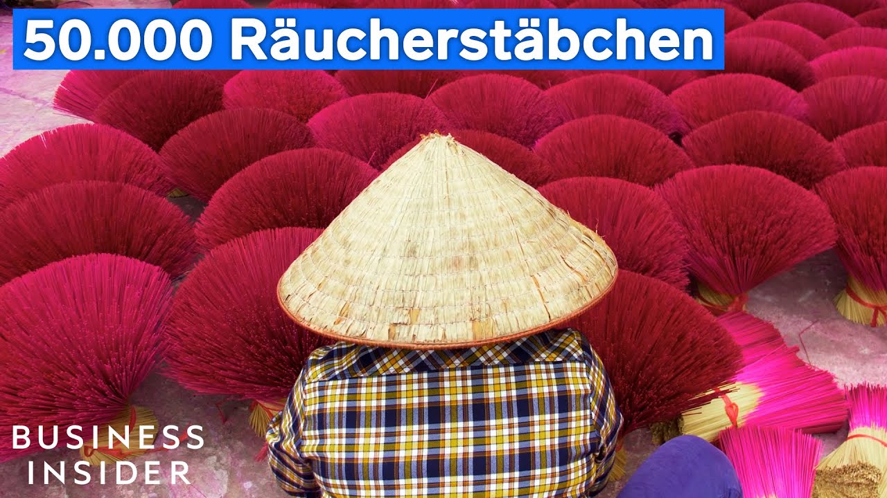 Dieses kleine Dorf in Vietnam stellt riesige Mengen Räucherstäbchen her