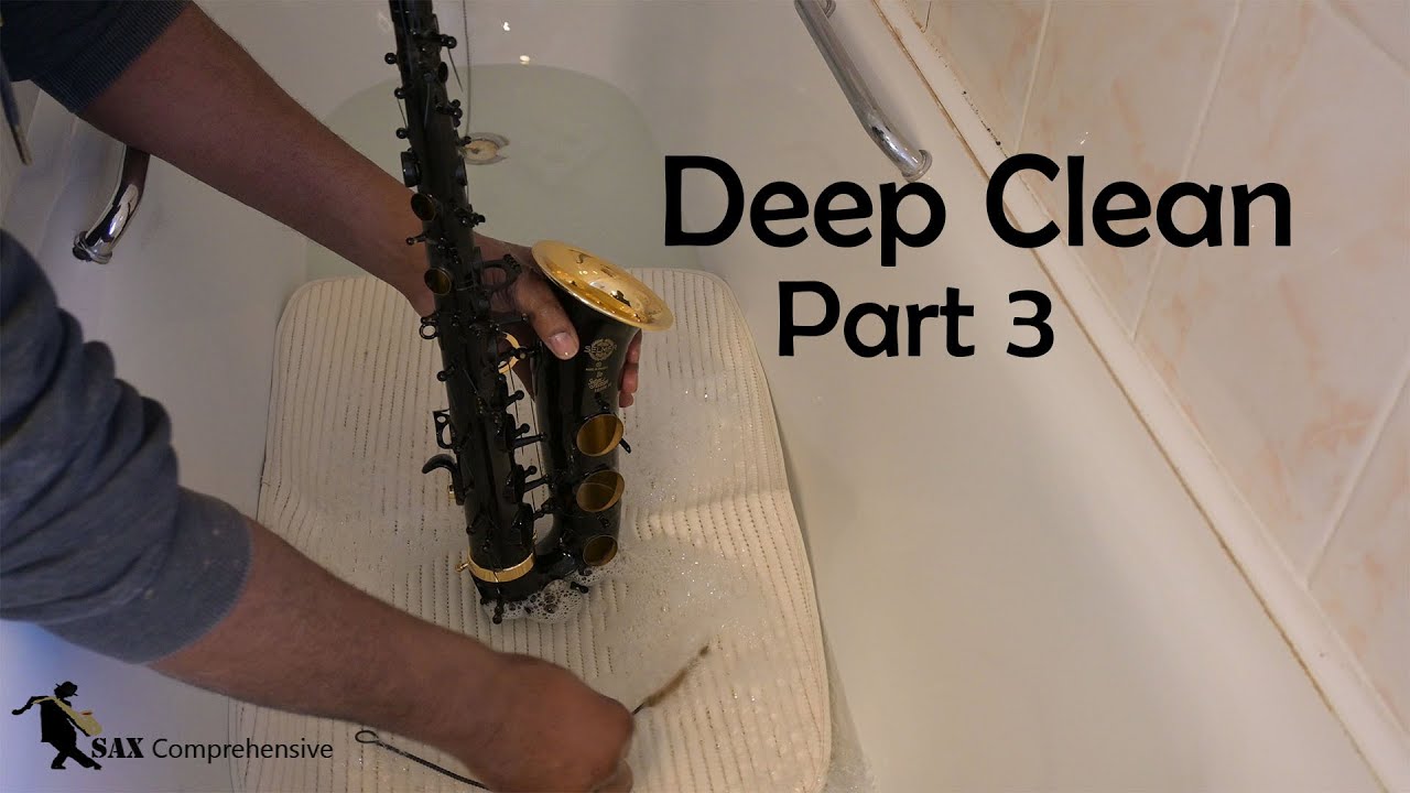 Cleaning saxophone keys