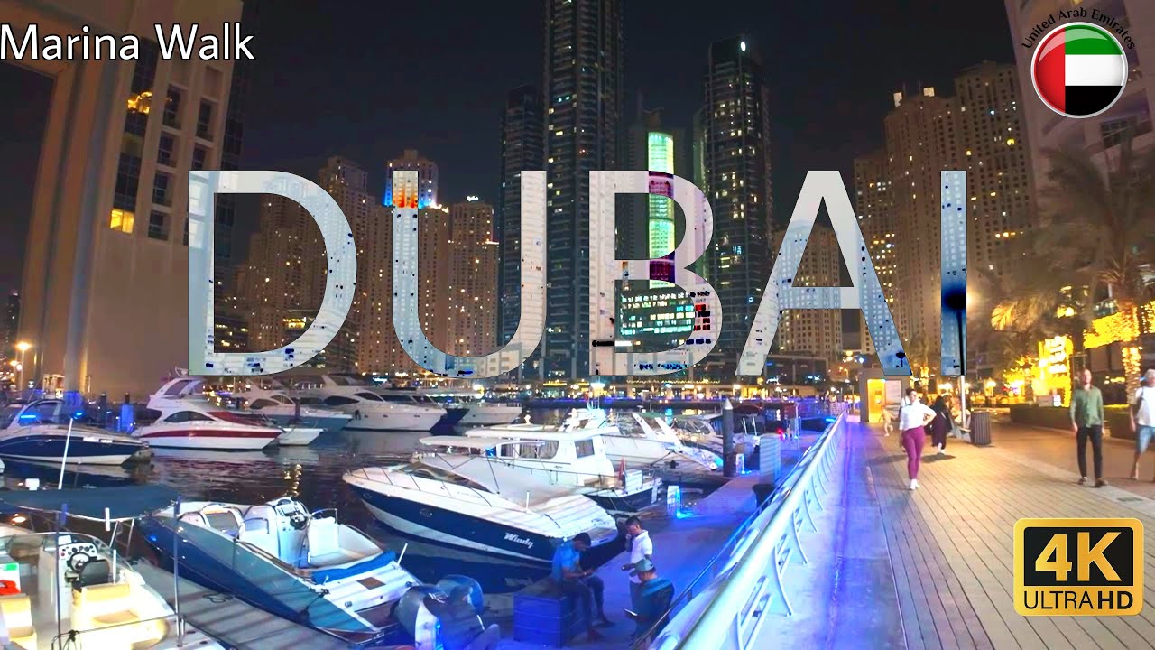 Dubai - Marina Walk 🇦🇪 | Life in Dubai | 4K Walking Tour