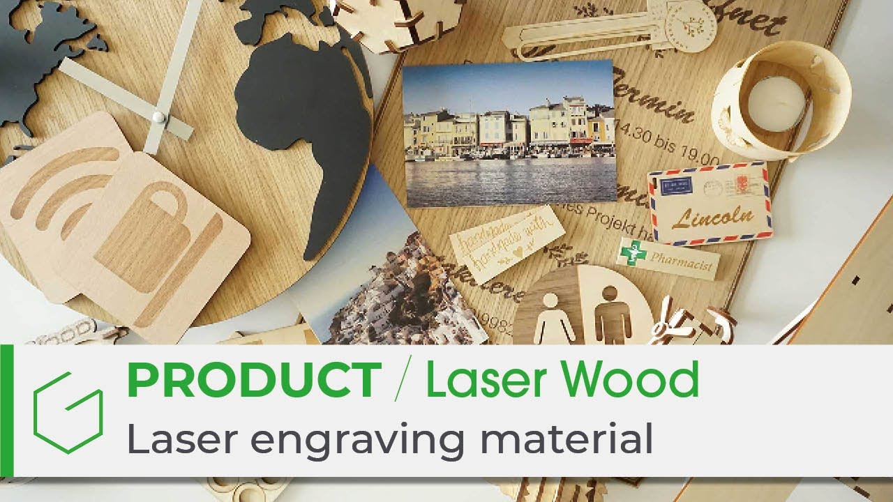 Discover Laser Wood, Gravotech™'s engraving material range