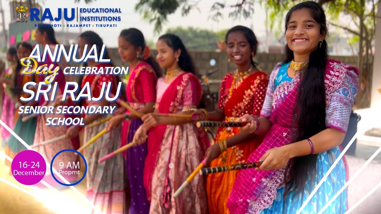 Annual Day Celebration |4K| Sri Raju Sr Secondary School | Rayachoty | 2024-25