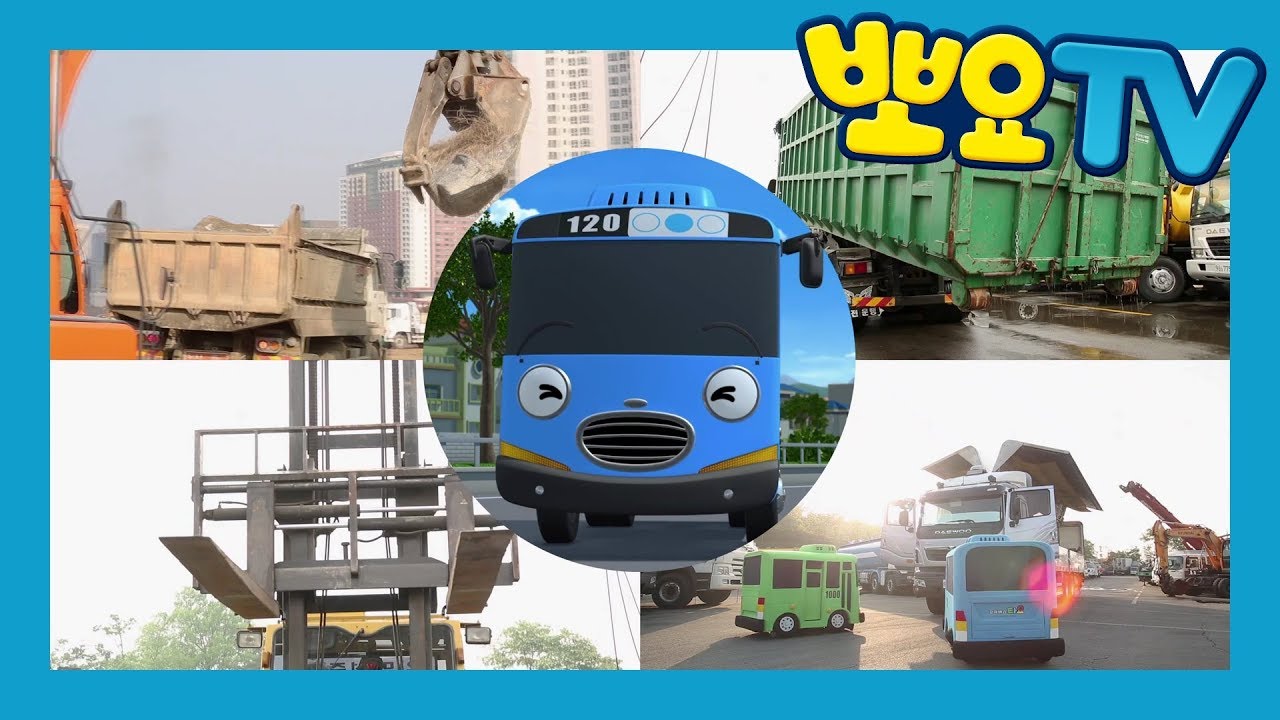 Who is the Strongest? l Strong Heavy Vehicles for Children l Tayo Vlog l Tayo the Little Bus