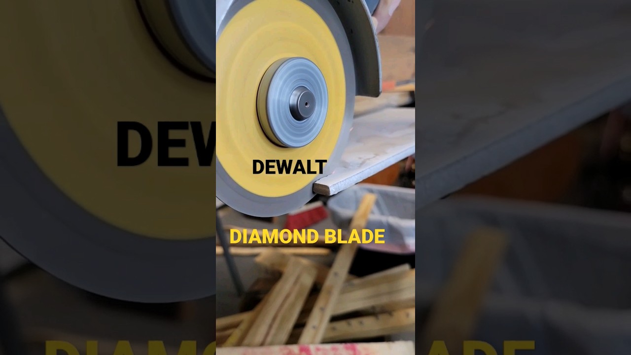 Dewalt Diamond Blade Cuts Tile With Ease!