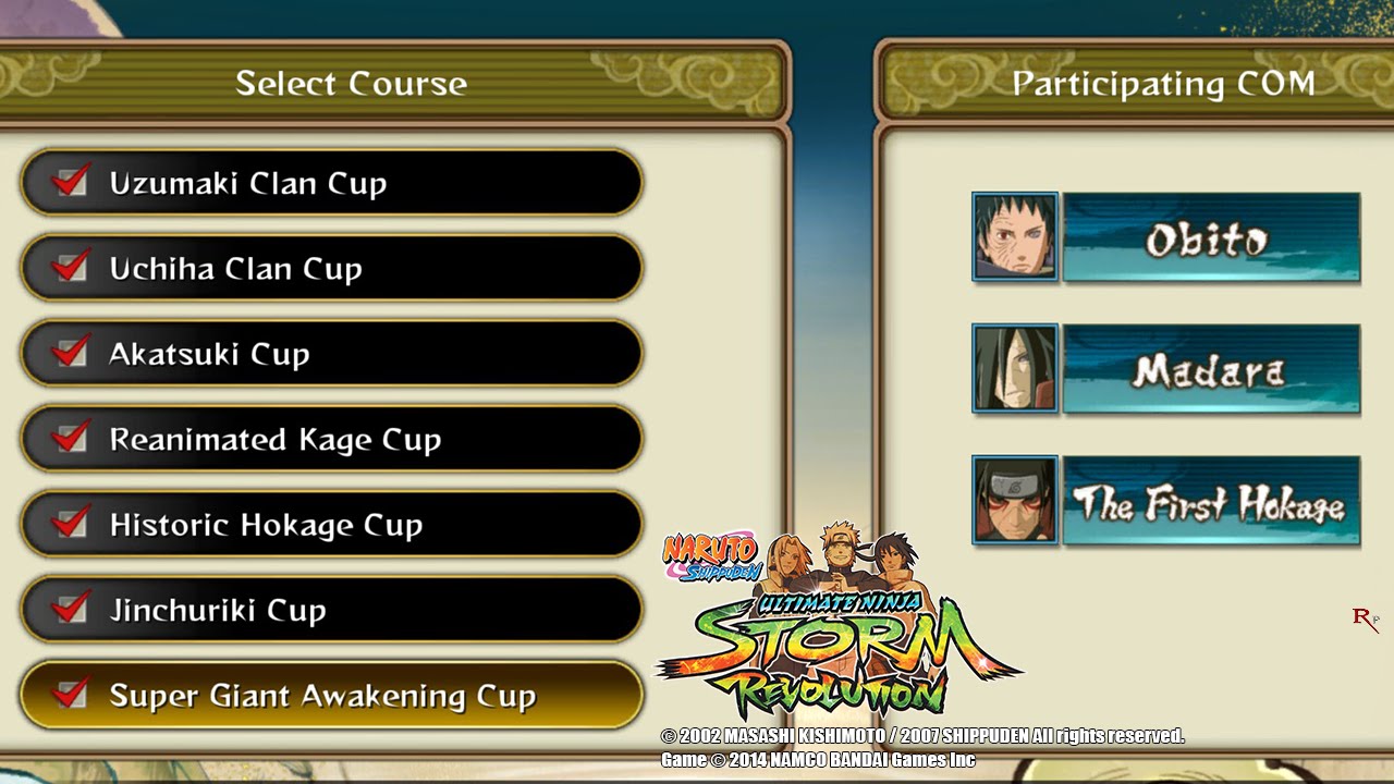 Naruto Shippuuden: Ultimate Ninja Storm Revolution : Advanced League - Super Giant Awakening Cup
