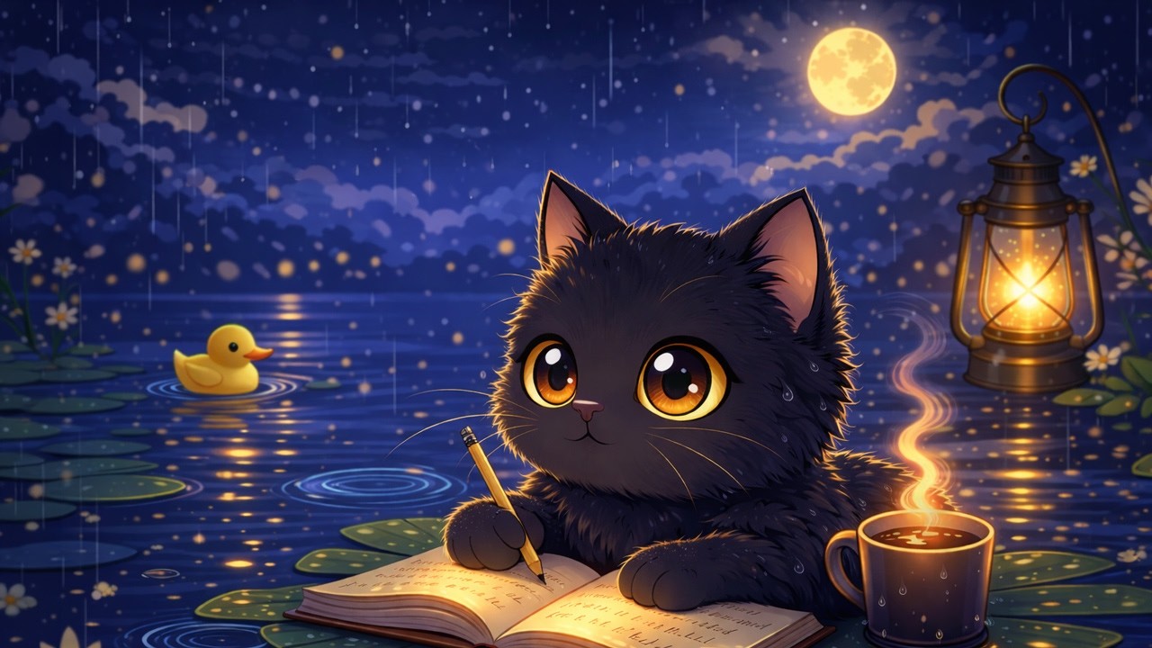 Rain Lo-Fi for Study 🌙 Keep Going, Even If It’s Slow