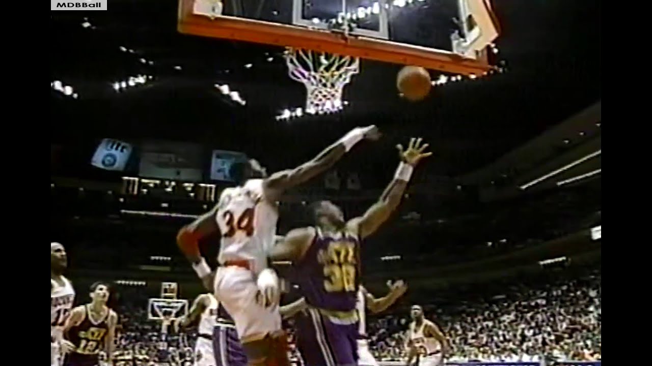 MVP Hakeem Olajuwon & Karl Malone Highlights - 1994 WCF Game 5