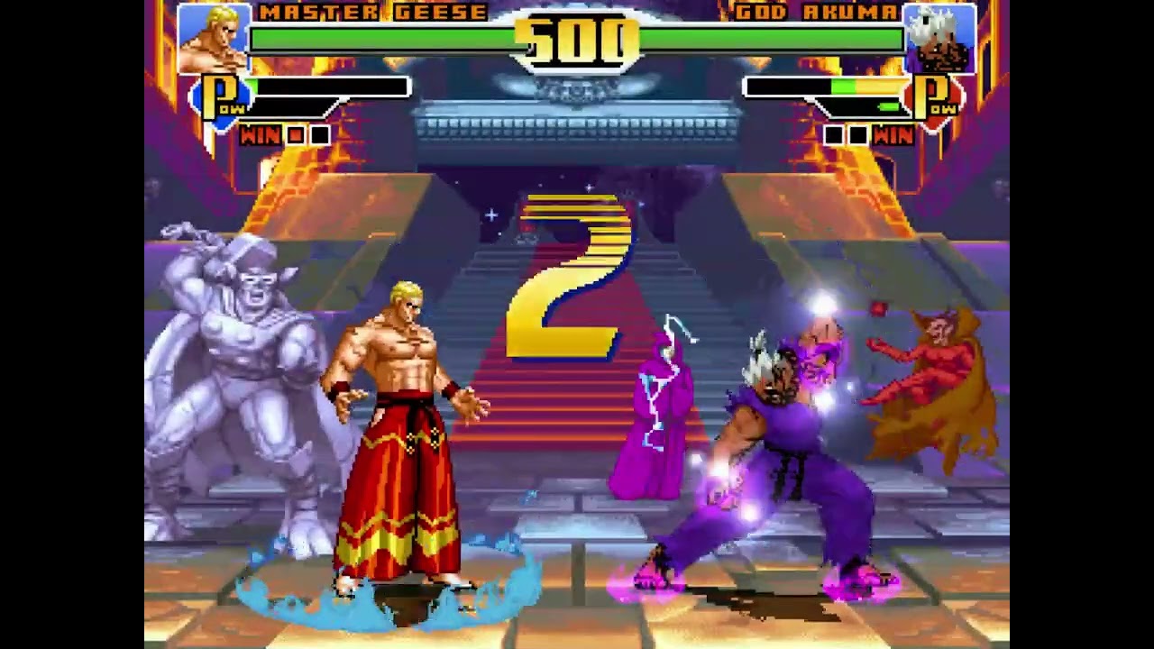 SNK VS CAPCOM Mugen 3rd   MASTER GEESE VS GOD AKUMA