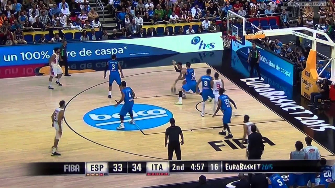 Andrea Bargnani - Italia vs Spagna 8-9-2015 - Eurobasket 2015